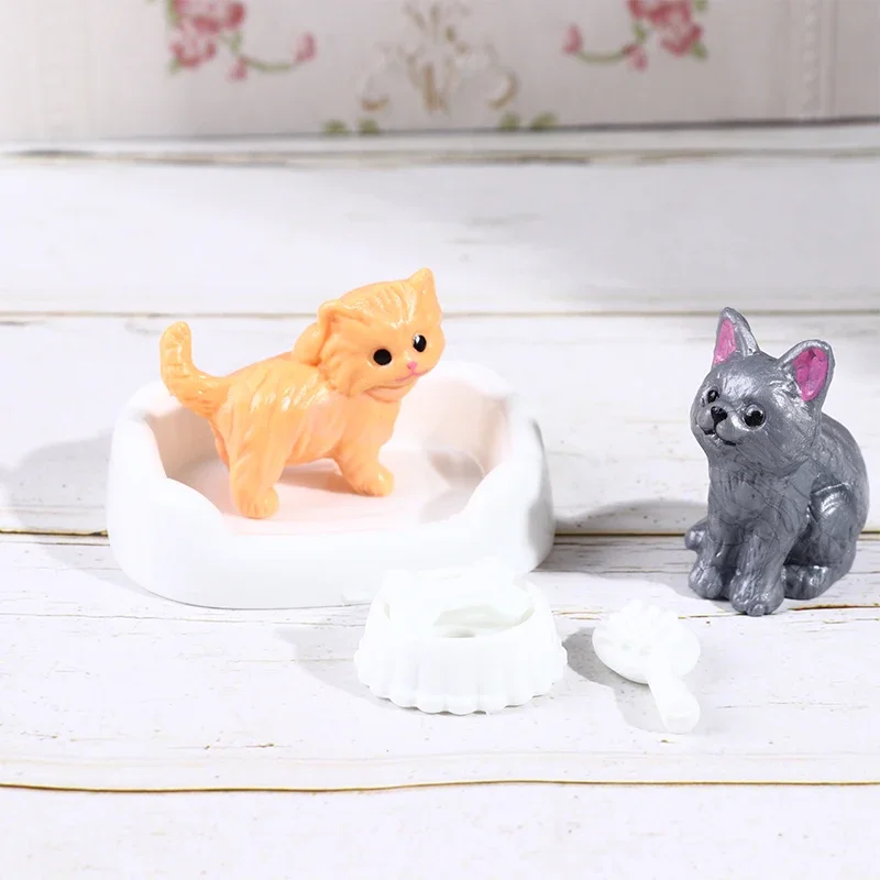 1 Set of Cute Pet Cat Climbing Frames for Toy Houses, Home Decoration Ornaments, Furniture, Mini Pet Houses, DIY Birthday Gifts