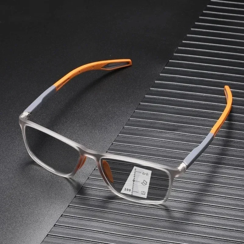 TR90 Photochromic Multifocal Glasses Vintage Progressive Reading Glasses Men Women Anti-blue Light Sports Eyeglasses +1.0+4.0 2