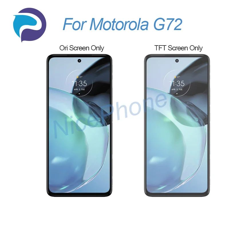 for Motorola G72 LCD Display Touch Screen Digitizer Assembly