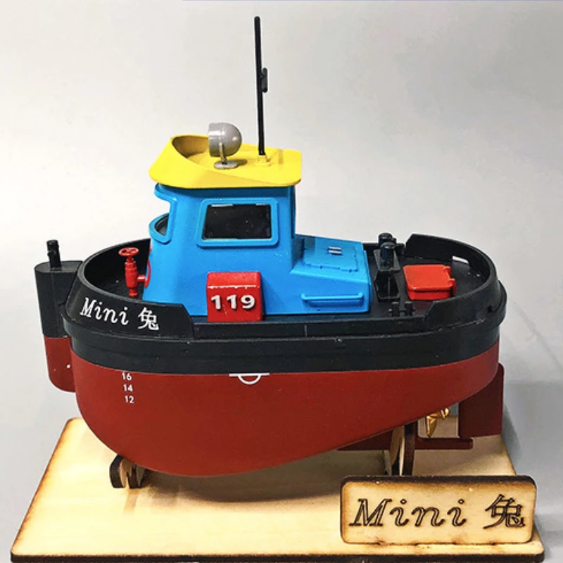 

Mini Fire Boat Type 3 Q Version Ship Model Kit Electric Remote Control Boat Decoration Technology Production Assembly Model