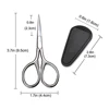 1Pcs Stainless Steel Beard Scissors Hair Shaving Small Scissors Professional Makeup Eyebrows Nose Nail Cuticle Cut Manicure Tool 6