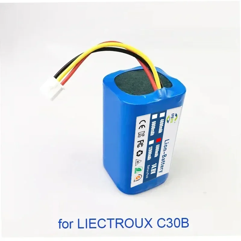 Фото 1 шт./упаковка, литиевая батарея для робота-пылесоса LIECTROUX C30B, 12800 мАч №3