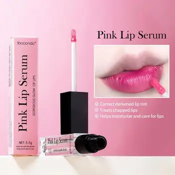Pink Serum Lips Pink Fresh Remove Dark Lips Gel Lightening Essence Cream Balm Repair Fine Line Brighten Lip care 1