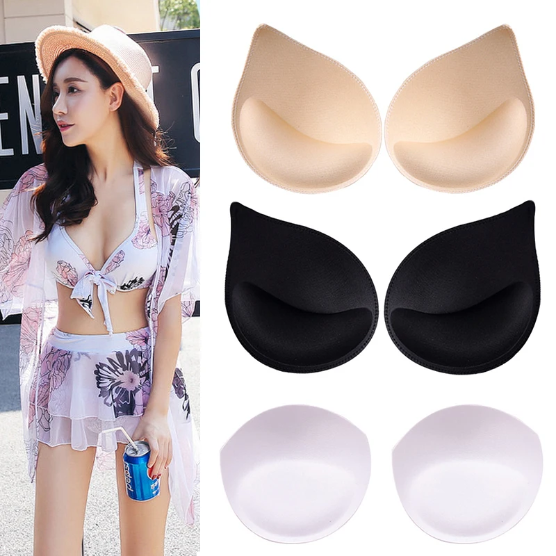 2/3/4pairs Women Swimsuit Padded Sponge Foam Push Up Breast Enhancer