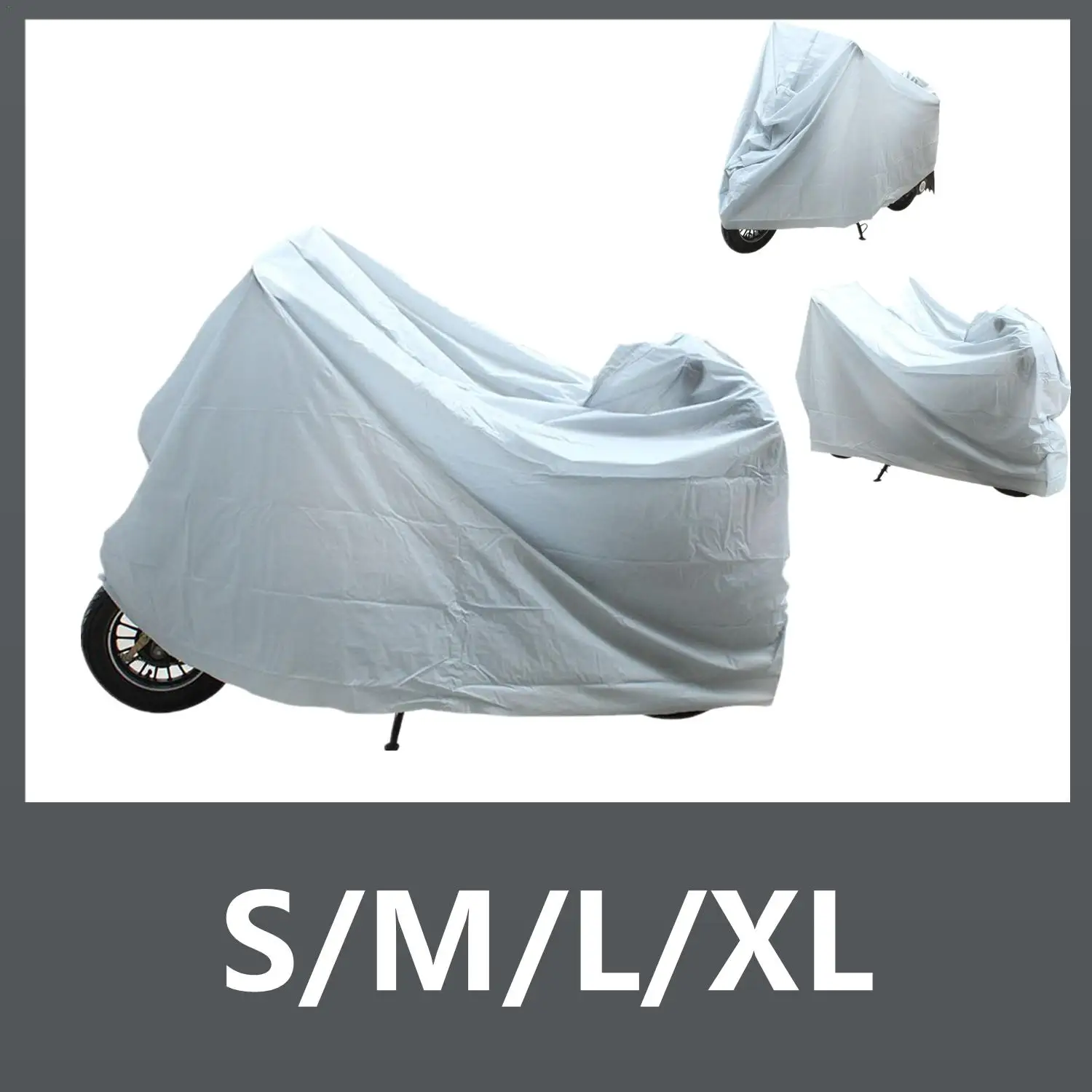 Motorcycle Cover 140*240cm Waterproof Rain Dust UV Proof For Motorbike
