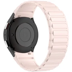 Premium No Gap Silicone Magnetic Strap - Galaxy Watch 7 6 5 4 (Pink)