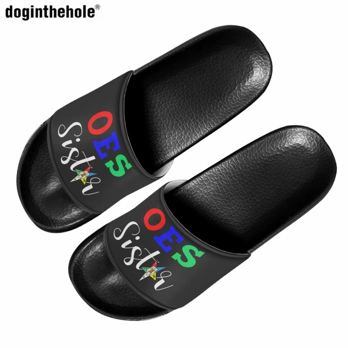 

Doginthehole Summer New EVA Light Slippers for Women Men Home Non-slip Bathroom Slippers Order of The Eastern Star Wading Sandal