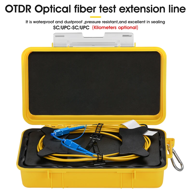 OTDR Dead Zone Eliminator Fiber Rings SC/UPC-SC/UPC Fiber Optic OTDR Launch Cable Box  500M 1Km 2Km SM 1310/1550nm Free Shipping