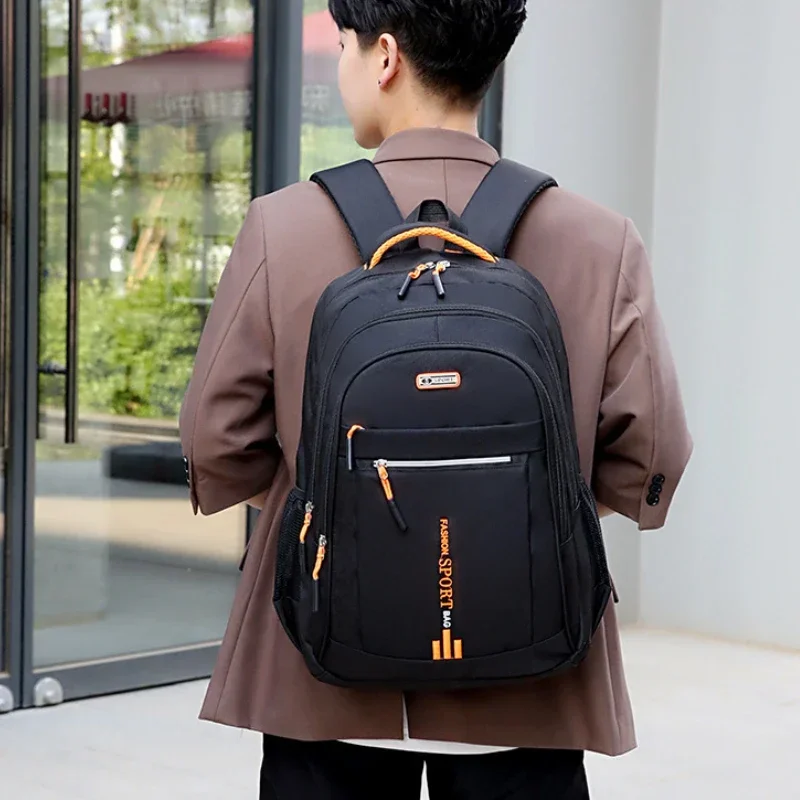 Men's Oxford Waterproof Backpack Business Computer Casual Travel Schoolbag