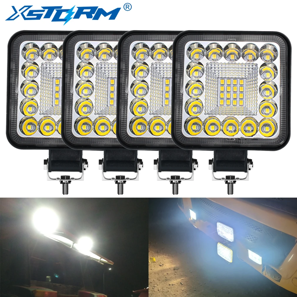 tolerantie Intact constante Work Light Led Lights Bar 123w Offroad 4x4 Spotlight 12v 24v For Jeep Truck  Car Tractor Suv Atv Barra Led Headlights - Light Bar/work Light - AliExpress