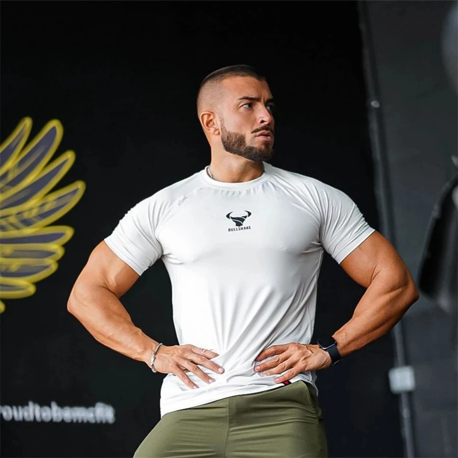 

Men's Sports T-shirt Fashion Classic Tight-fitting Breathable Sweat-absorbing Quick-drying Fitness Advanced Outdoor Short Sleeve