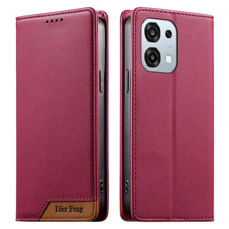 Leather Flip Phone Case with Magnetic Wallet Feature