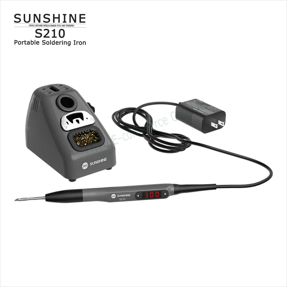 전기 납땜 다리미 SUNSHINE S210 고출력 스마트 휴대용 납땜 다리미, 2 초 고속 가열, 110W