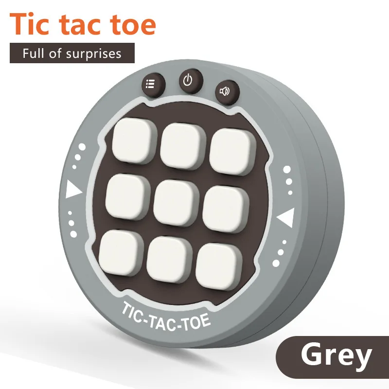 thumbnail image 1 of Consola de juegos portátil Tic-tac-toe para niños, juego de mesa de batalla con cuadrícula de 9 casillas para 2 jugadores, juguete de descompresión, 1 of 5