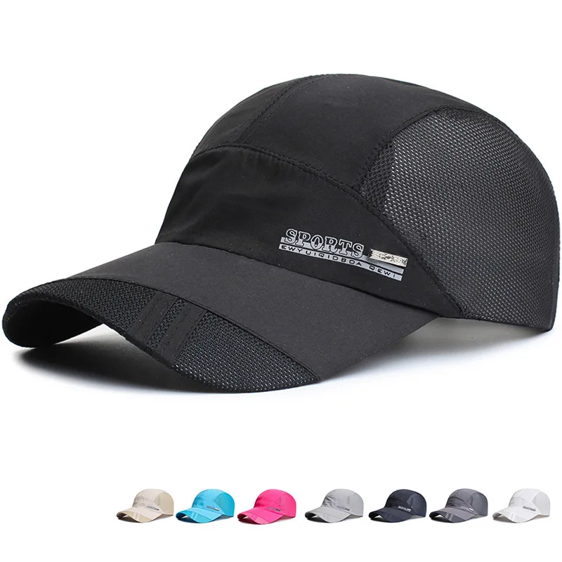 

Fashion Big Head Men Women quick-drying Mesh Sun Shading Baseball Cap Outdoor Travel Large Brim Sun Hat Sports Breathable Hat