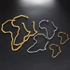 Anniyo African Map Big Earrings Exaggerate Larger Earring Stud Africa Ornaments Traditional Ethnic Hyperbole Jewelry #103721 1