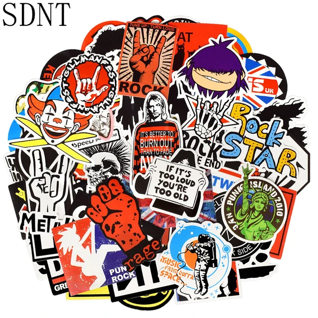 Music graffiti sticker bundle