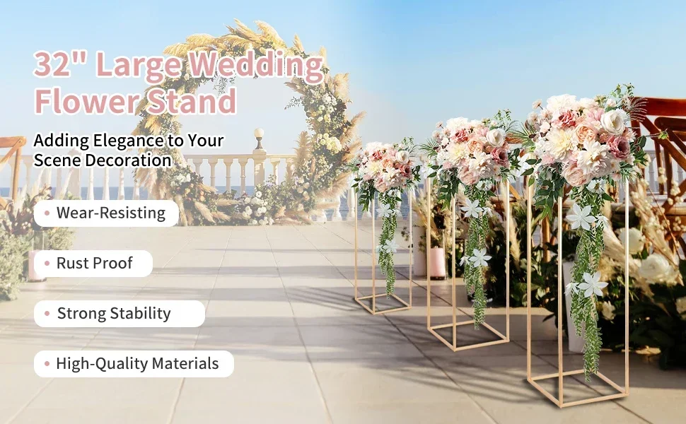 gold centerpieces for wedding