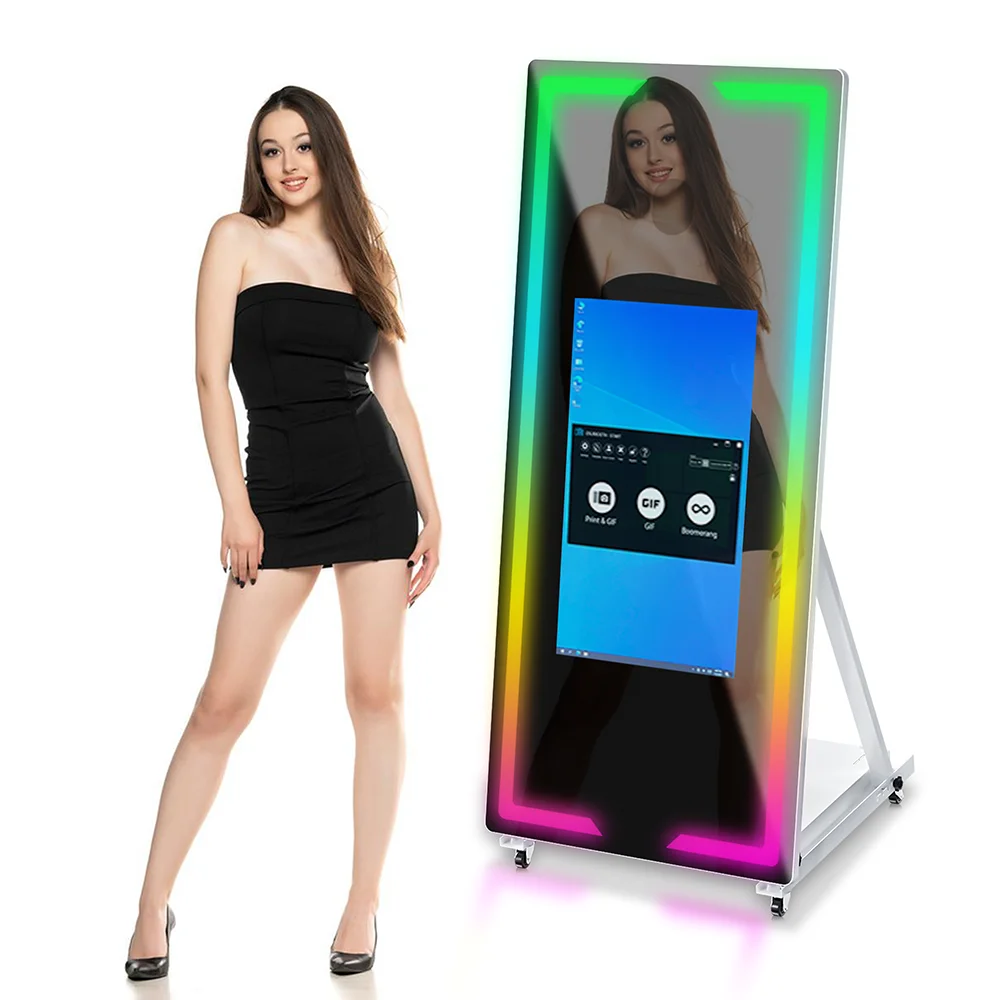 PopularPortableMirrorPhotoBoothTouchScreenMachine45in65in