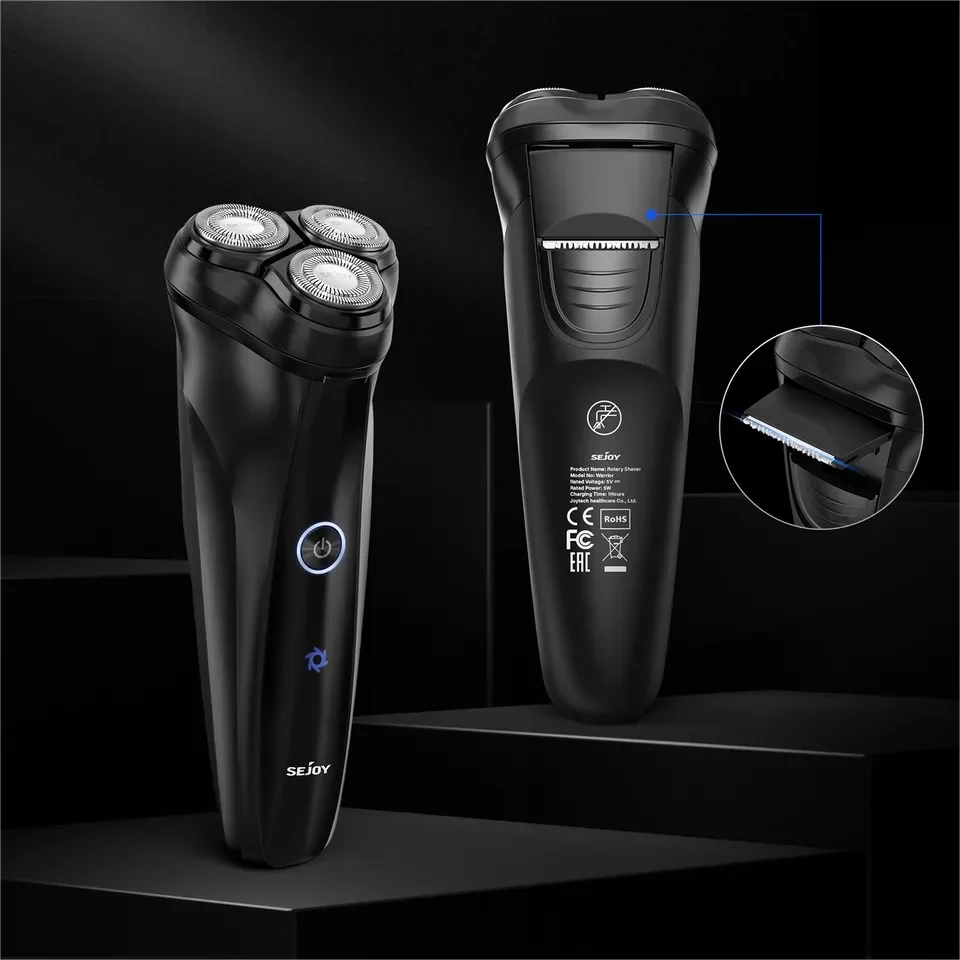 SEJOY Electric Razor 3D Rotary Shaver Pop-Up Beard Trimmer Rechargeable For Men hair clipper,electric shaver,hair trimmer,electric razor,rotary shaver
