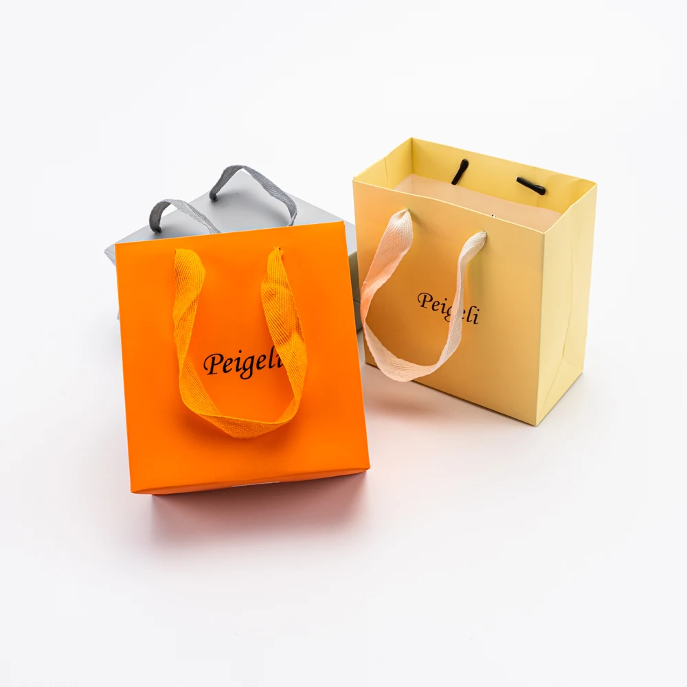 100pcs Party Favor Bags Custom Logo Kraft Paper Shopping Bags for Birthday Gift Jewelry Candy Treat Goodie Goody Grocery Package 4 S57a3efff6578410094b267d74a9b5588u