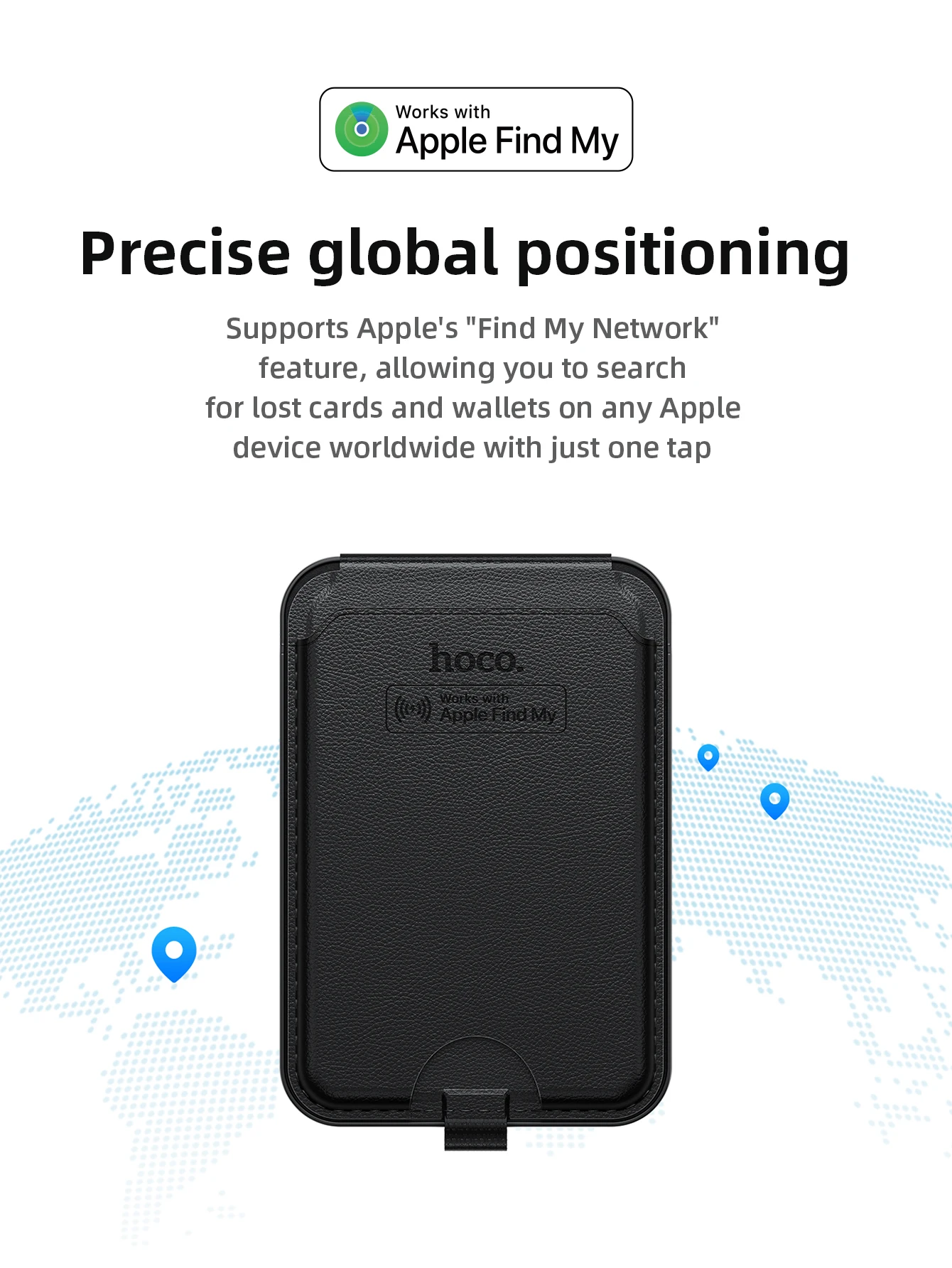 HOCO E91I Smart Magnetic Wallet Tracker (Apple Find My)