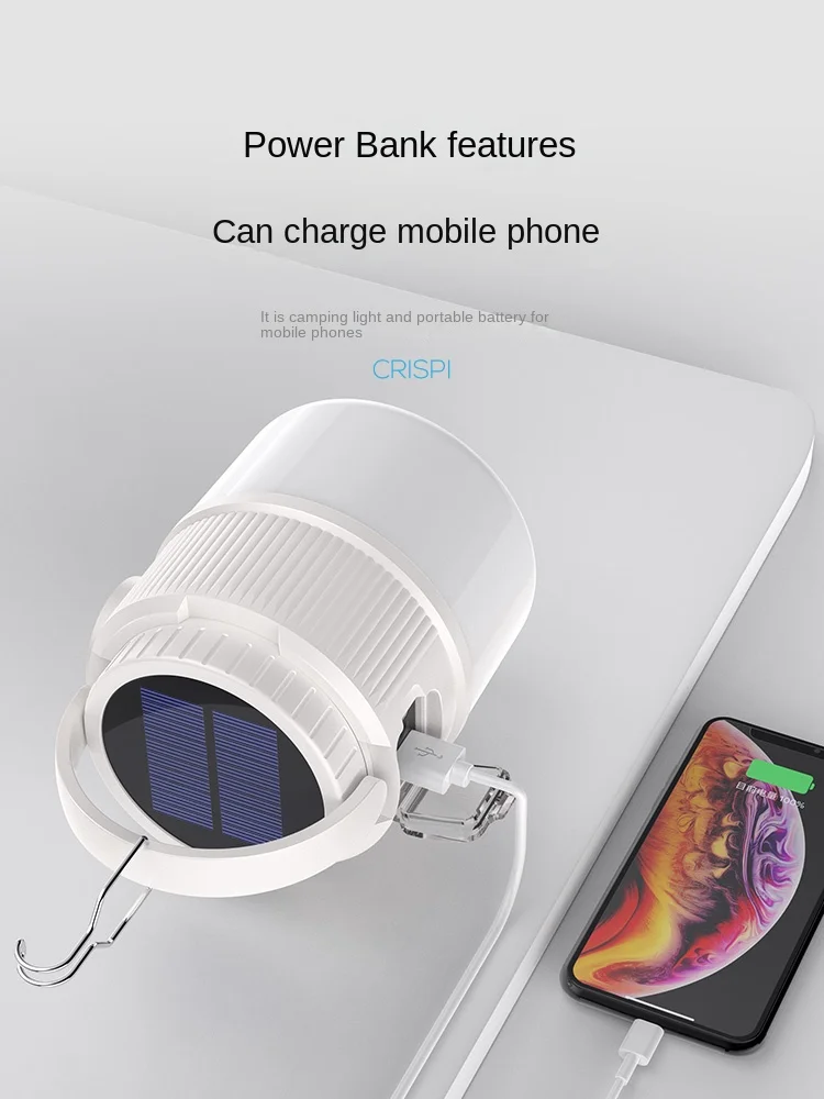 

Solar Camping Lamp Charging Outdoor Emergency Super Bright Tent Lamp Camping Super Long Endurance Led Hanging Lamp Camp Lamp