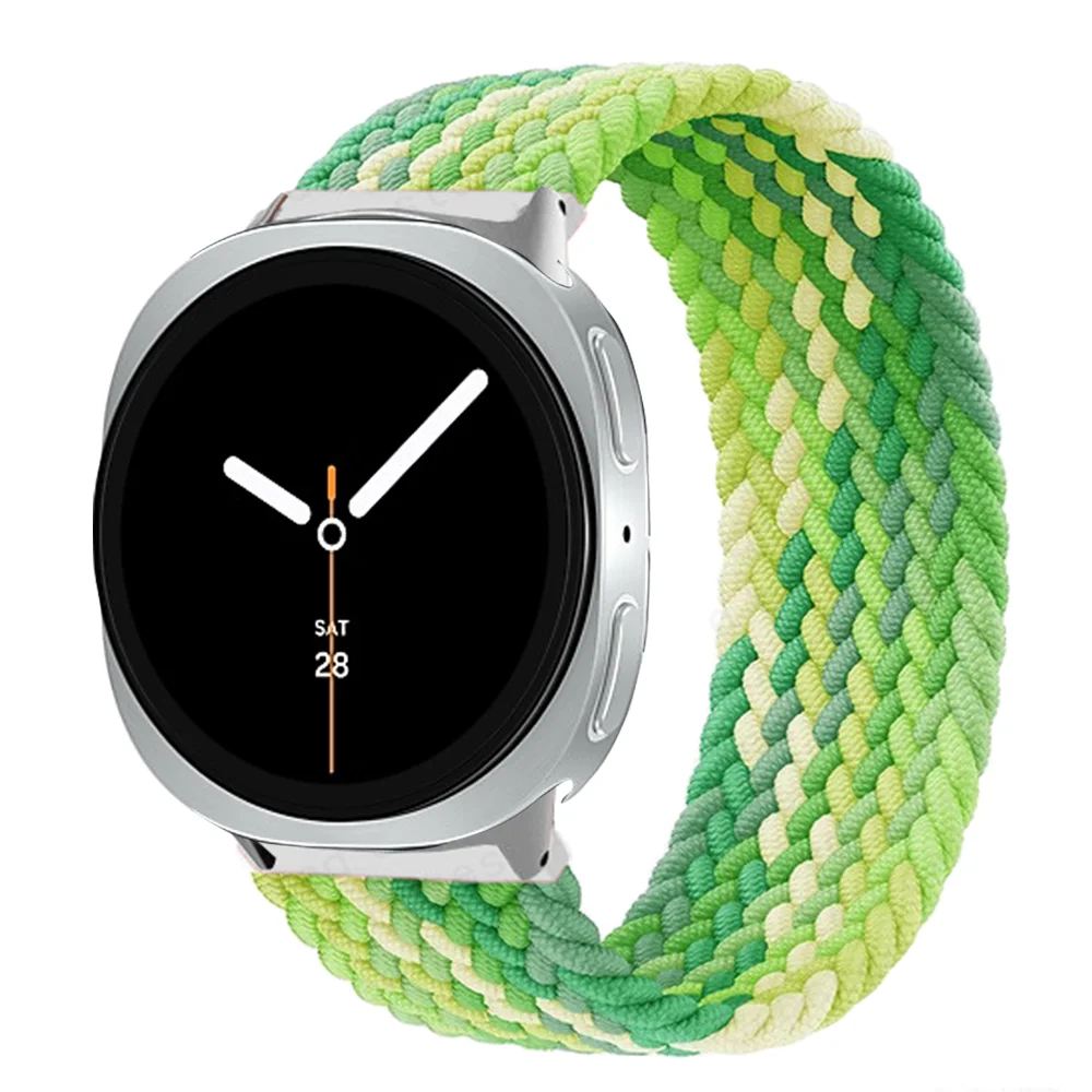 Braided Nylon Solo Loop Strap for Smartwatches - Adjustable Bracelet Band