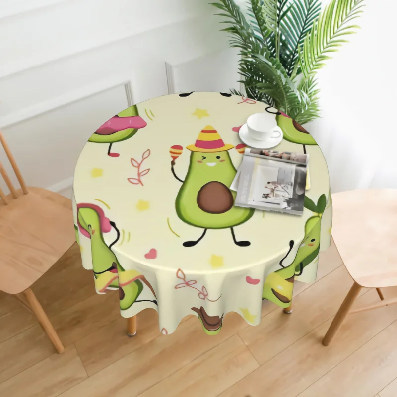 

Lovely Avocado Pattern Tablecloth Cover Kitchen Living Room Table Antifouling Tablecloth Kitchen Antifouling Tablecloth