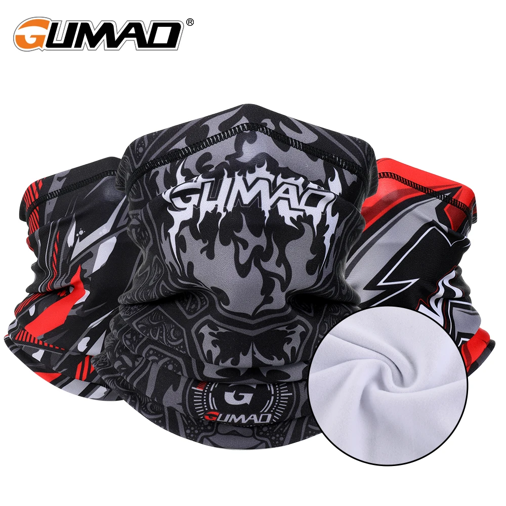 

Men Elasticity Winter Warmer Fleece Print Cycling Bandana Thermal Half Face Mask Sports Hunting Ski Biker Snowboard Women Scarf