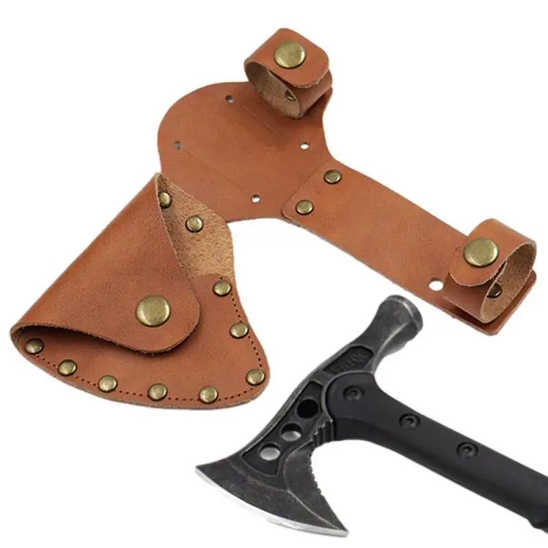 

Tomahawk Sheath Axe Blade Protection Cover Faux Leather Axe Holster Outdoor Camping Tomahawk Head Protector Case