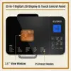 Bread Maker Machine Stainless Steel UL Certified, Nonstick Bread Pan, Homemade 2Lbs Breadmaker, Gluten-Free Setting, 2