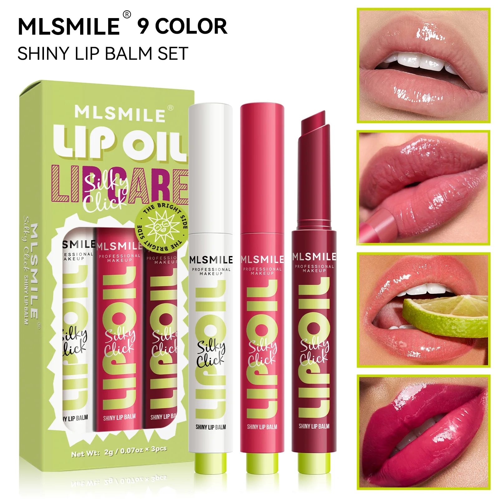 Lipstick Moisturizing Solid Lip Rouge Hydration Lip Gloss 1 set Red Pink Long Lasting Waterproof