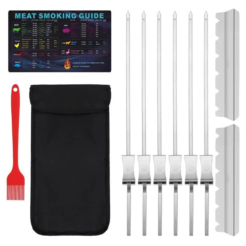 

Косички для барбекю, косички для цыплят, 14,7 дюйма, косички для кебаба из нержавеющей стали, косички для цыплят, косички для барбекю для Shish Kabob