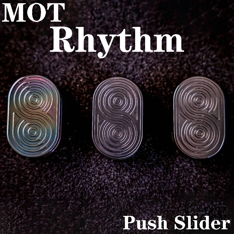 

MOT EDC Rhythm Push Slider Zirconium Alloy Metal Slider Fidget Limited Fingertip Gyro