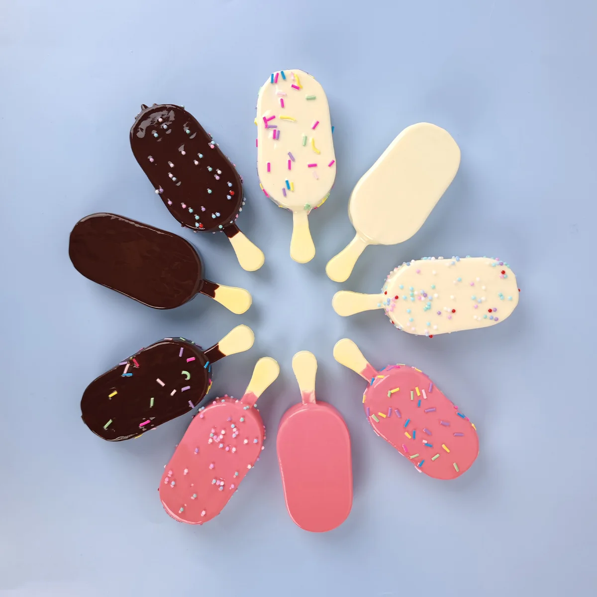 Simulation popsicles ice cream popsicles dessert cakes simulated food holiday gift decoration props DIY cuteSweet gifts food model,kitchen food toys,fake food prank toys