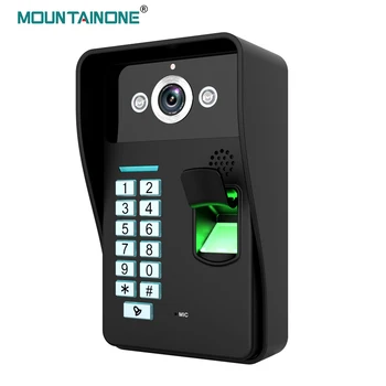 Fingerprint Recognition RFID Password Video Door Phone Intercom Doorbell 1