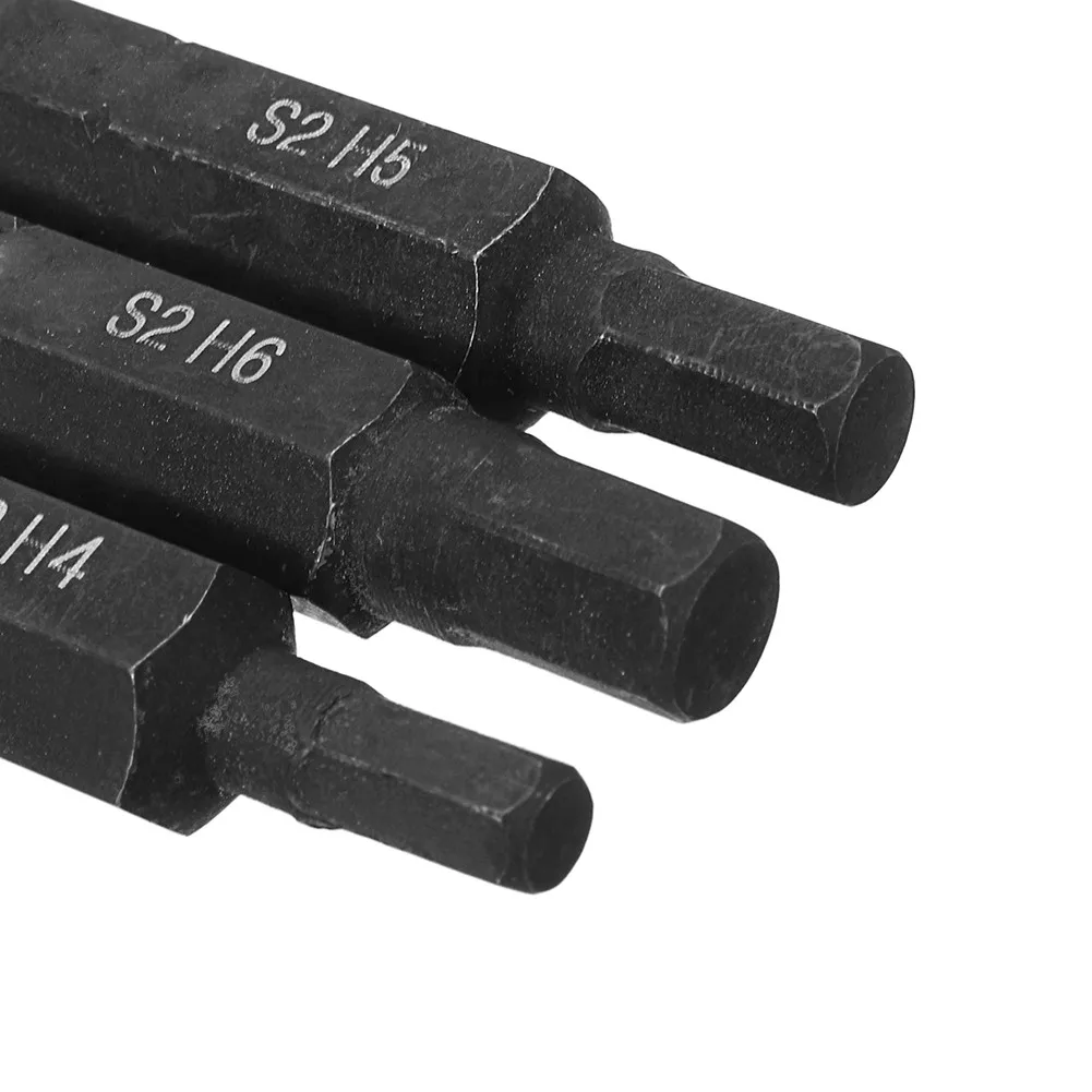 

3pcs Hexagon Impact Driver Set Impact Screwdriver Bits 8mm Hex Shank 36mm Hand Tools H4 H5 H6 Pneumatic Tools, Etc