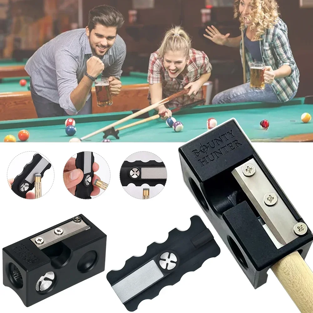 Billiard Cue Tip Repair Tool Pool Cue Head Trimmer Billiard Accessories Pool Hall Multi Tool Grinding Cut 8-In-1 Snooker Tool