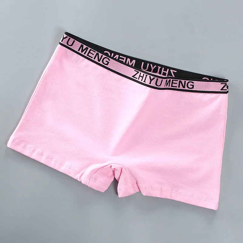 Teenage Girls Panties Mid Waist Boxershorts 5pcs/lot