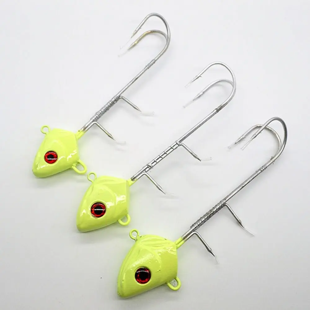 

Tumbler Fish head Lead Head Hook Perforated 10g-150g Durable Head Anti-hanging bottom Simulation Carbon Steel lead head hook