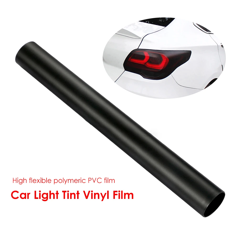 30x100cm Matt Black Car Light Headlight Taillight Tint Vinyl Film Sticker Sheet