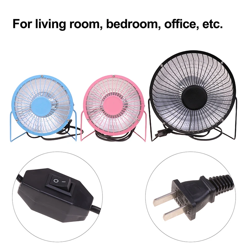Mini Portable Desktop Small Heater Electric Heating Fan Quiet Room Thermostat For Indoor Office Bedroom 4"/ 6" electric heating fan