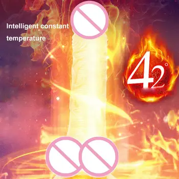 Dildo Telescopic Vibrating Heating Remote Control Dick For Women Thrusting Realistic Dildo Female Masturbation With Suction Cup 3