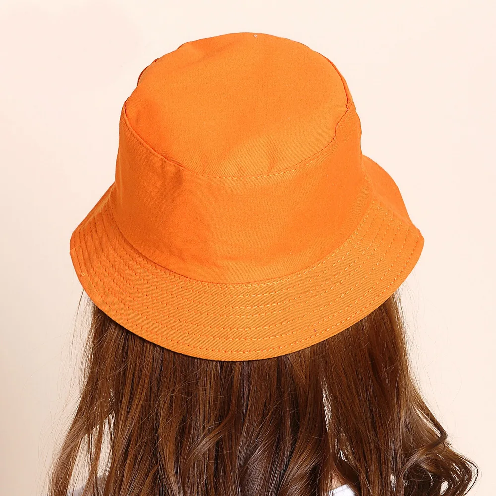 Custom LOGO Bucket Hat Women Men Hip Hop Beach Sun Hat Summer Sunshade Fishing Hats Casual Outdoor Fishermen Cap Panama 6