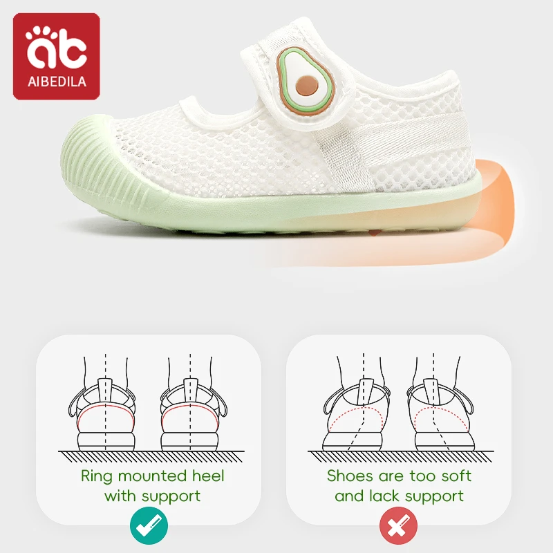 AIBEDILA Baby Casual Shoes Toddler Girls First Walkers Soft Sole Breathable Mesh Tennis Tennis Shoes Kids Antislip Infantil 5