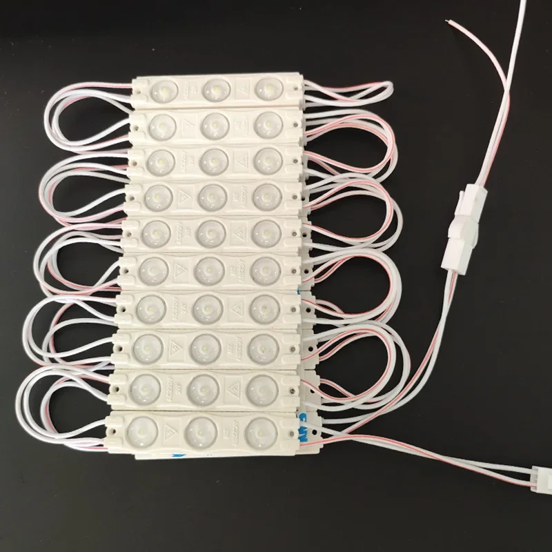 SMD 2835 LED 모듈 조명, 매우 밝은 야외 방수 백라이트, 상점 사인 라이트 박스 광고 장식, AC 220V, 20 개