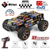 Wltoys 104018 104016 1:10 RC Car 4WD With Led Lights 55KM/H Remote Control Car 3660 Brushless Motor Off-Road Monster Truck 1