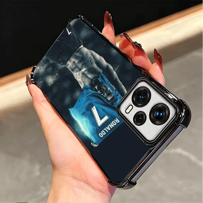 Football Star Soft Phone Case Featuring R-Ronaldo C-CR7 Design