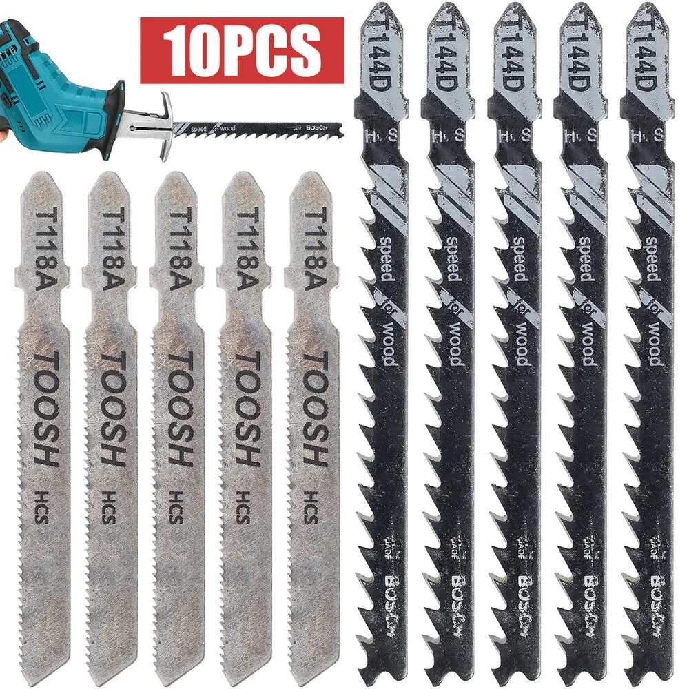 10Pcs Jigsaw Blades Set For Black Decker Jig Saw Metal Plastic Wood Blades  60/97mm Home DIY Hand Tool - AliExpress